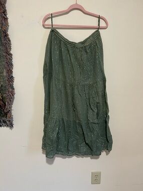 Vintage Cotton Tiered Broom Skirt